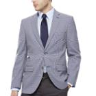The Savile Row Company Blue Grey Check Sport Coat-slim Fit