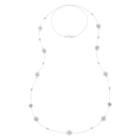 Silver-tone Fireball Illusion Necklace