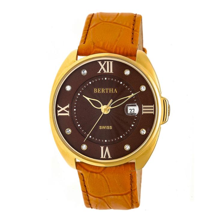 Bertha Womens Brown Strap Watch-bthbr6306