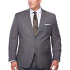 Collection By Michael Strahan Plaid Classic Fit Suit Jacket-big And Tall