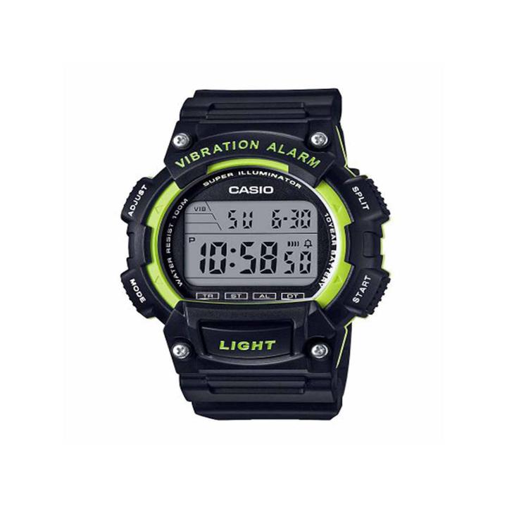 Casio Table Mens Black Strap Watch-w736h-3avpb