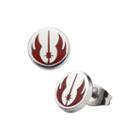 Star Wars Stainless Steel And Enamel Jedi Order Stud Earrings