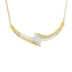 Diamond Blossom Chain Necklace