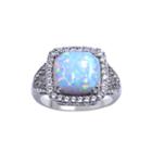 Lab-created Opal And White Sapphire Ring