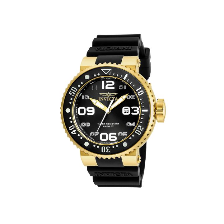 Invicta Pro Diver Mens Black Strap Watch-21521