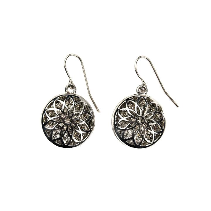 Bold Elements Clear Drop Earrings
