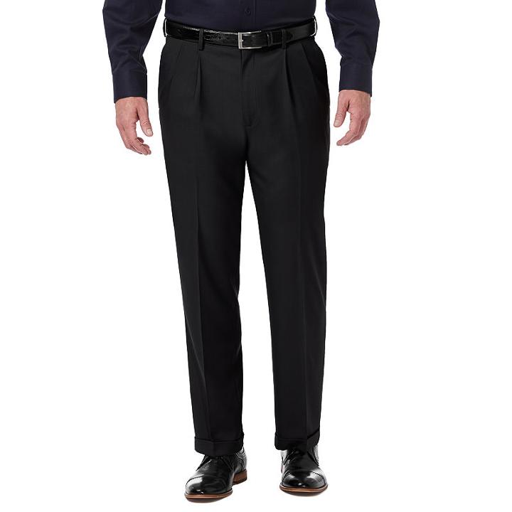 Haggar Premium Comfort Dress Pant Classic Fit Pleated