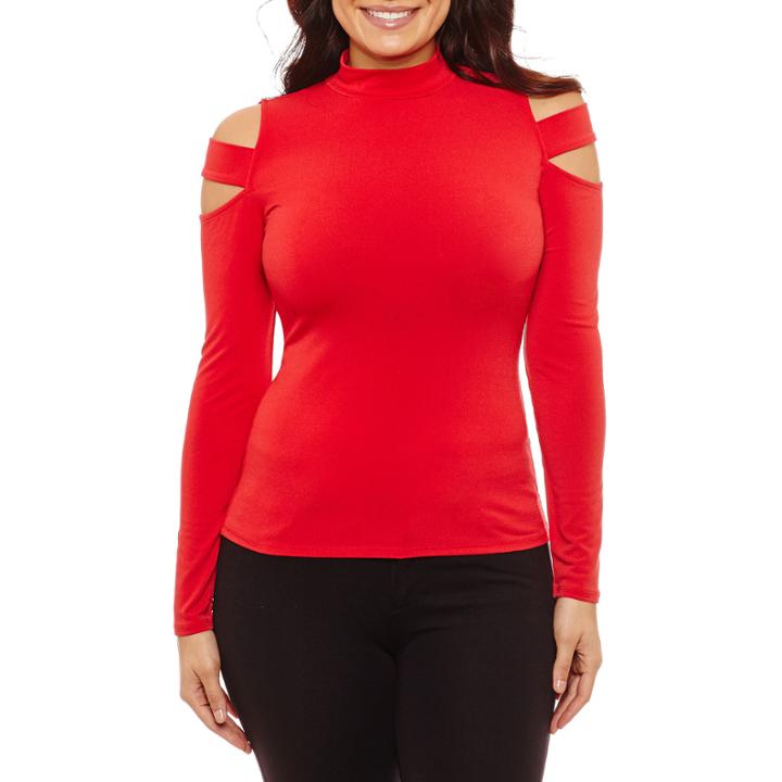 Bisou Bisou Double Cold Shoulder Top