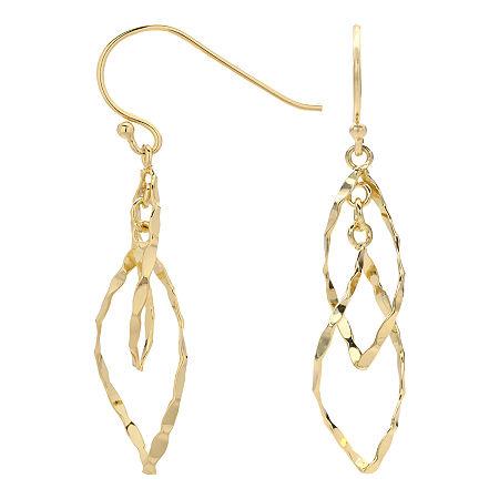 Double-leaf Openwork Abstract Drop Earrings