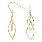 Double-leaf Openwork Abstract Drop Earrings