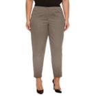 Worthington Cigarette Zip Ankle Pants-plus