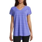 Xersion Short Sleeve V Neck T-shirt-petites