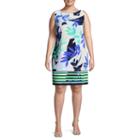 R & K Originals Sleeveless Pattern Sheath Dress-plus