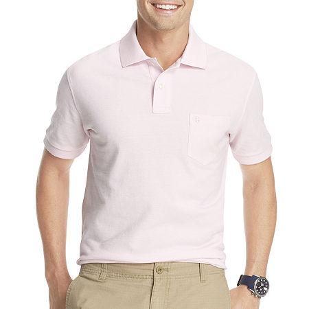 Izod Short-sleeve Solid Oxford Piqu Polo