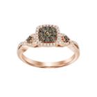 Womens 1/2 Ct. T.w. Genuine White Diamond 14k Gold 3-stone Ring