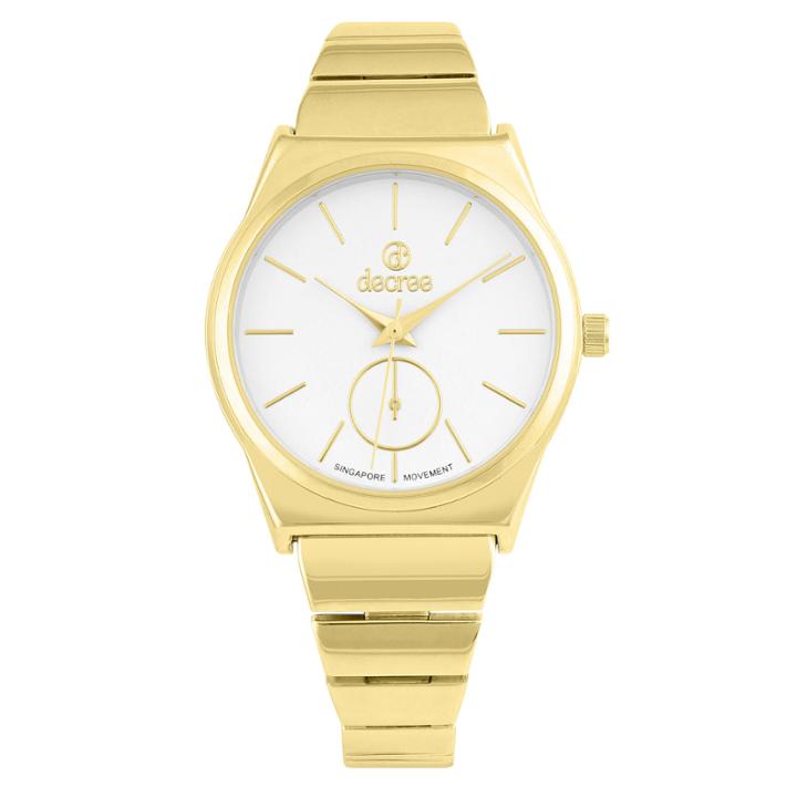 Decree Womens Black Strap Watch-pt2371gdbk