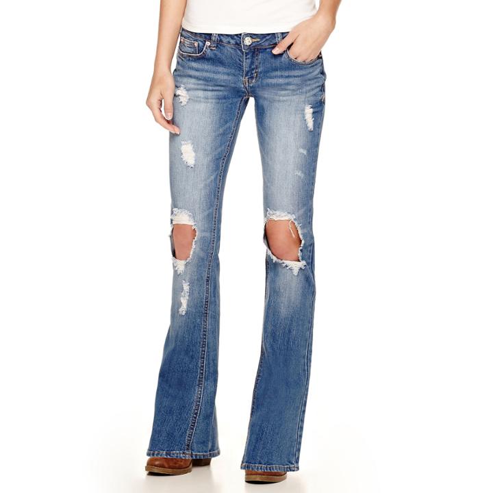Unionbay Destructed Flared Jeans