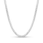 Made In Italy Sterling Silver Solid 30 Inch Chain Necklace