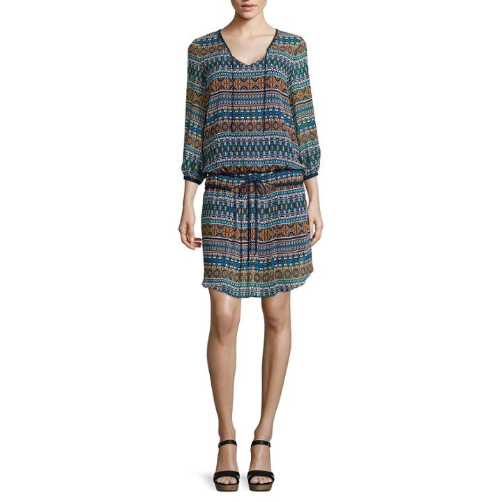 Stylus&trade; Long-sleeve Drop-waist Dress