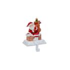 Kurt Adler 6.5 Santa With Gift Box Stocking Hanger