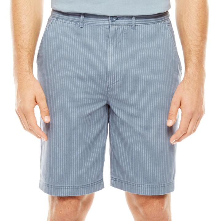 St. John's Bay Flat Front Print Shorts