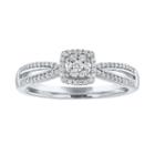 Womens 1/6 Ct. T.w. Genuine Diamond White Promise Ring