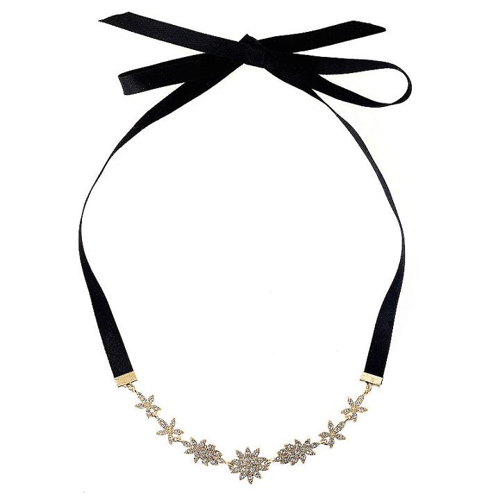 Natasha Accessories Womens Clear Round Choker Necklace