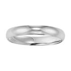 Mens 10k White Gold 4mm Wedding Band