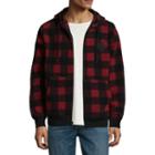 Zoo York Long Sleeve Sherpa Checked Hoodie