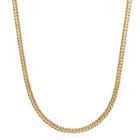 14k Yellow Gold Solid 22 In Curb Link Necklace