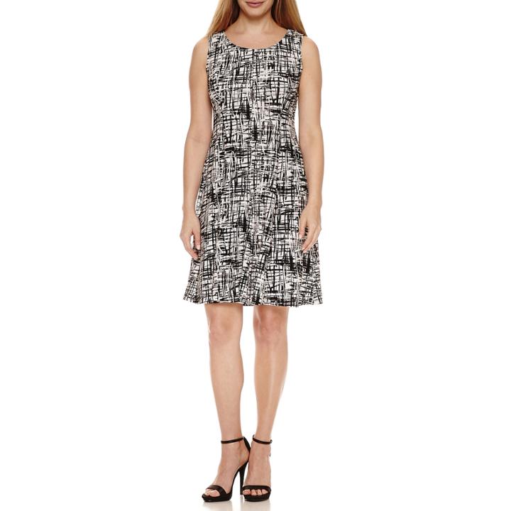Perceptions Elbow Sleeve Beaded Knit Jacket Dress-petites