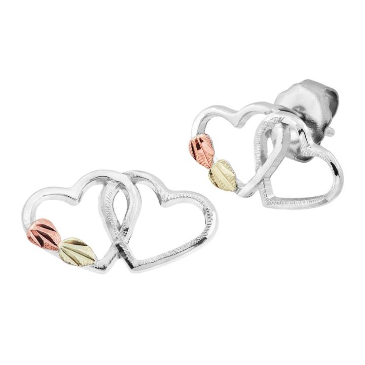 Landstroms Black Hills Gold Sterling Silver Stud Earrings