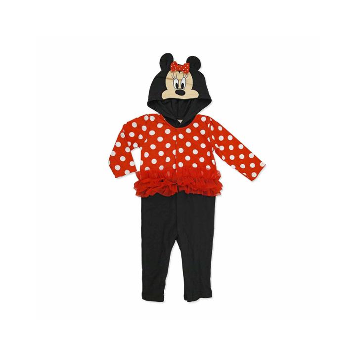 Disney Red Minnie Mouse Coverall Nb-9m