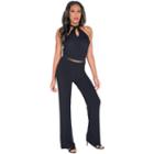 Poetic Justice Curvy French Terry Knit Palazzo Pant