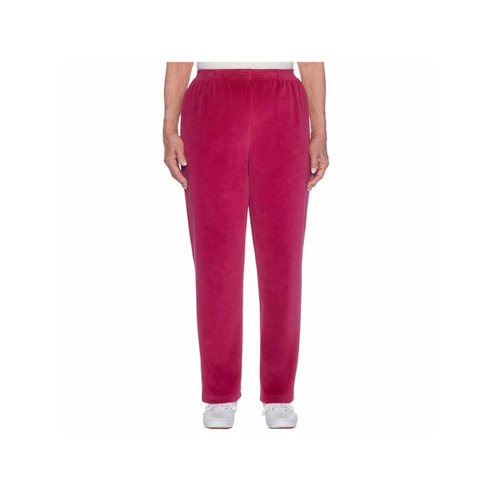 Alfred Dunner Velour Pull-on Pants