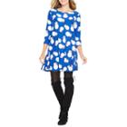 North Pole Trading Co. 3/4 Sleeve Holiday Shift Dress