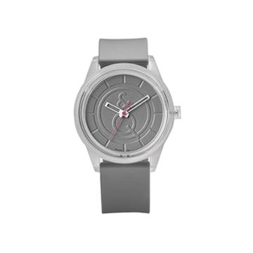 Smile Solar White Bezel And Gray Strap Sports Watch