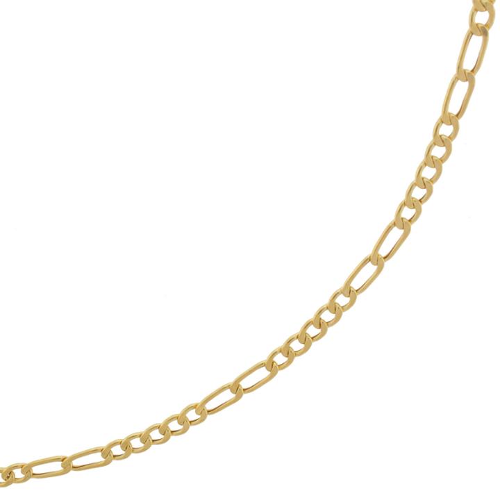 10k Yellow Gold 2.9mm 18 Hollow Figaro Chain