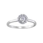 Ct. T.w. Diamond Floral Engagement Ring