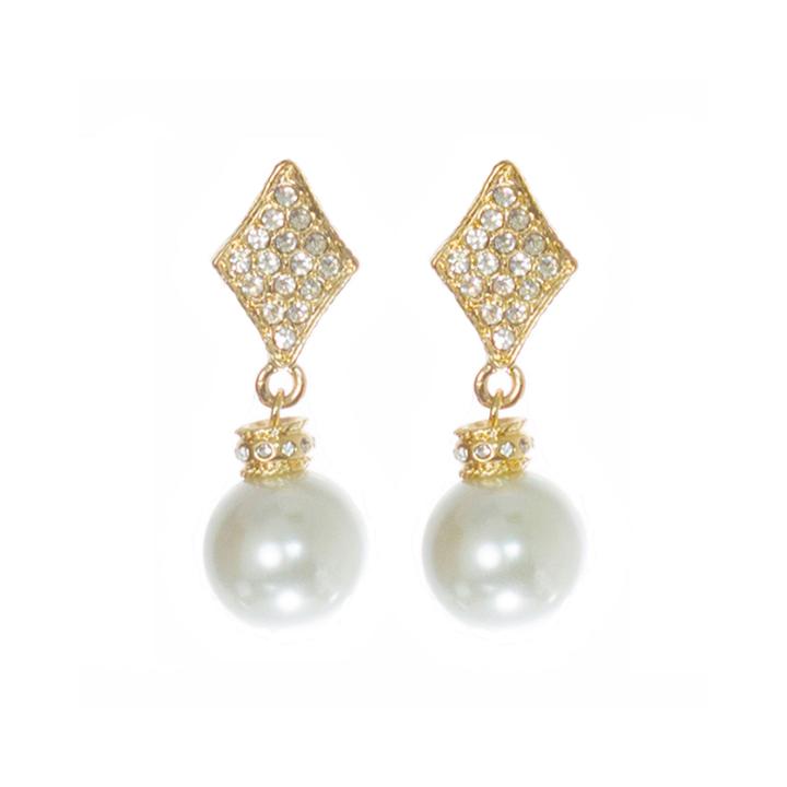 Telio! By Doris Panos Gold-tone Alysee Pearl Drop Earrings