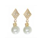Telio! By Doris Panos Gold-tone Alysee Pearl Drop Earrings