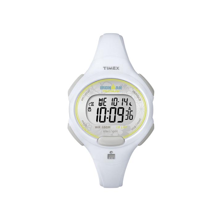 Timex Womens White Resin Strap 10-lap Watch T5k6069j