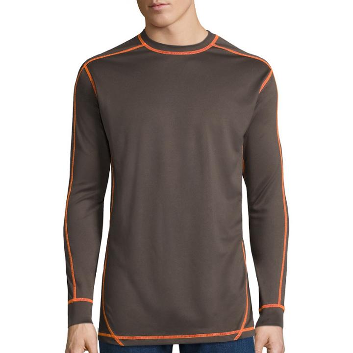 Smith's Workwear Long-sleeve Performance Tee With Contrast Stitching