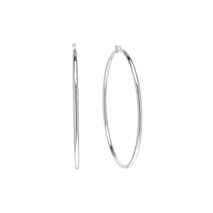 Sterling Silver Hinged Hoop Earrings
