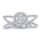 Womens 1/3 Ct. T.w. White Diamond 10k Gold Engagement Ring