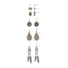 Arizona 6-pr. Tri-tone Earring Set