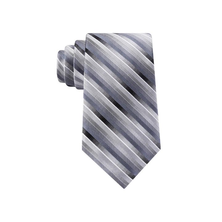 Van Heusen Pierre Striped Silk Tie - Extra Long