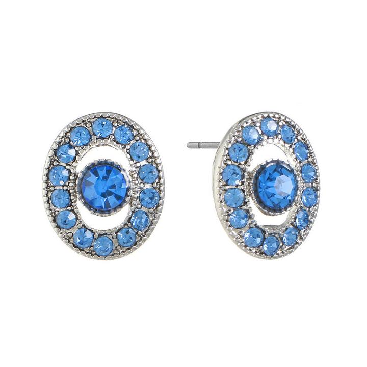 Monet Jewelry Blue 15.2mm Stud Earrings