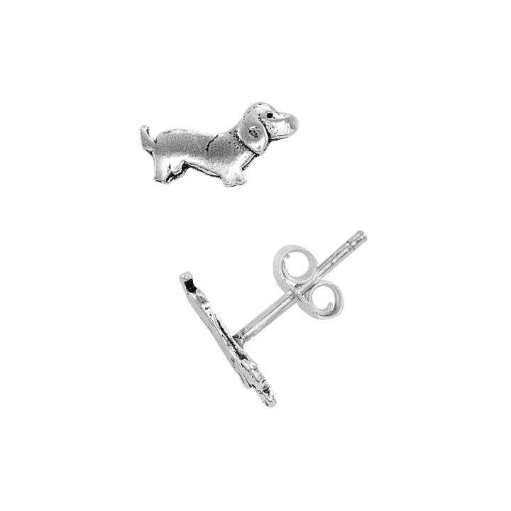 Itsy Bitsy™ Sterling Silver Dachshund Stud Earrings