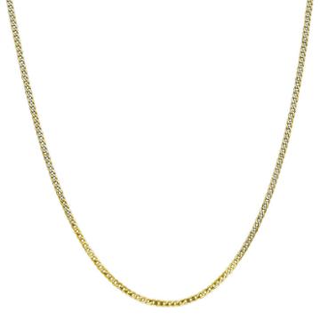 10k Gold Solid Curb Chain Necklace